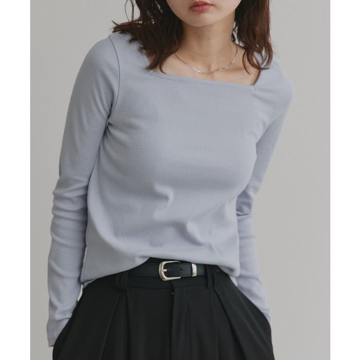 【2026SS新作】アソート ボートネック スクエアネック リブトップス | ad thie | 詳細画像30 