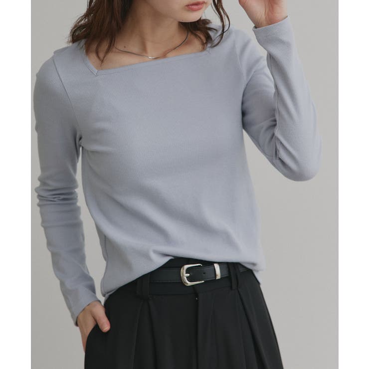 【2026SS新作】アソート ボートネック スクエアネック リブトップス | ad thie | 詳細画像31 