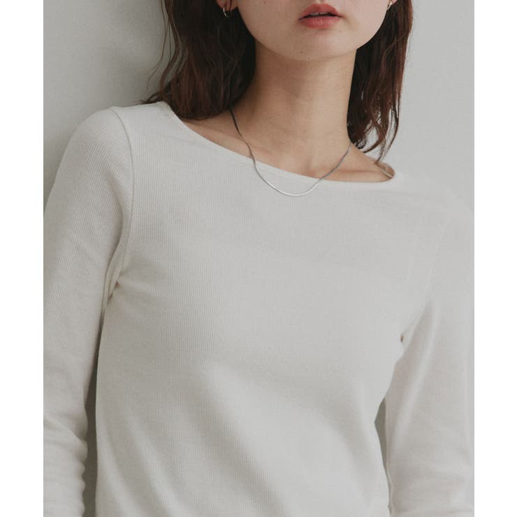 【2026SS新作】アソート ボートネック スクエアネック リブトップス | ad thie | 詳細画像36 