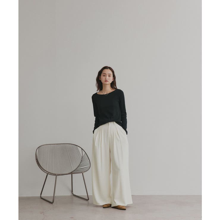 【2026SS新作】アソート ボートネック スクエアネック リブトップス | ad thie | 詳細画像39 