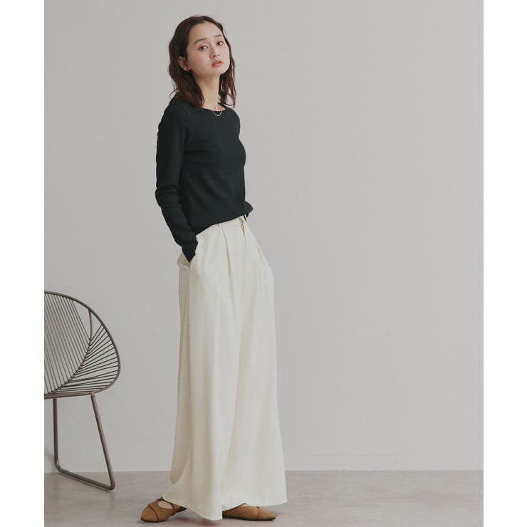 【2026SS新作】アソート ボートネック スクエアネック リブトップス | ad thie | 詳細画像40 