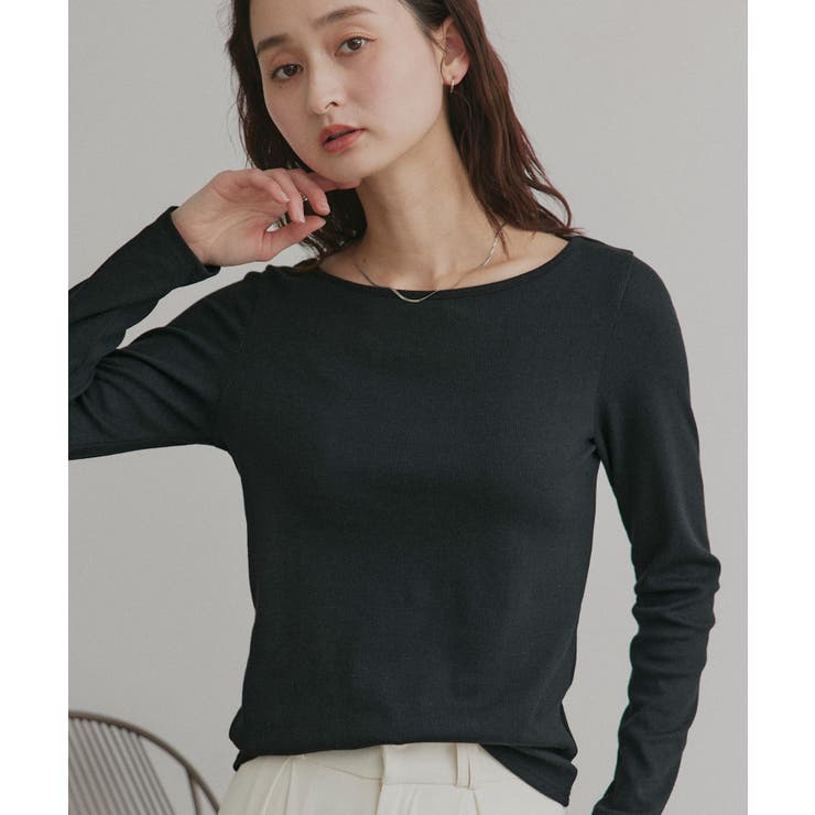 【2026SS新作】アソート ボートネック スクエアネック リブトップス | ad thie | 詳細画像41 