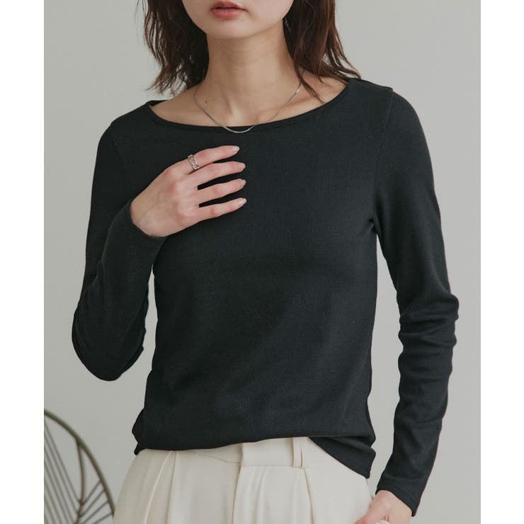 【2026SS新作】アソート ボートネック スクエアネック リブトップス | ad thie | 詳細画像42 