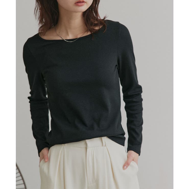 【2026SS新作】アソート ボートネック スクエアネック リブトップス | ad thie | 詳細画像43 