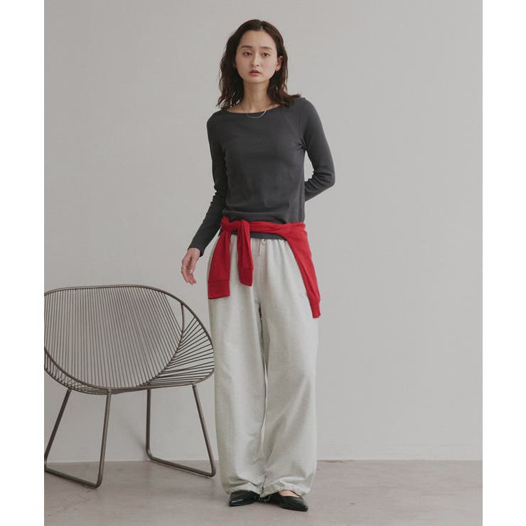 【2026SS新作】アソート ボートネック スクエアネック リブトップス | ad thie | 詳細画像46 