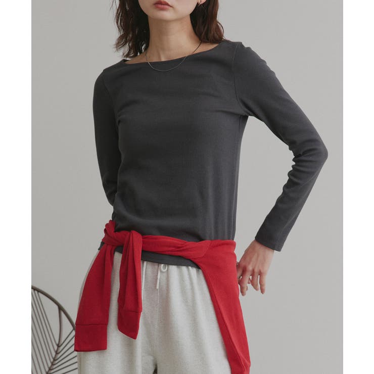 【2026SS新作】アソート ボートネック スクエアネック リブトップス | ad thie | 詳細画像49 