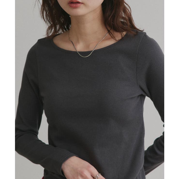 【2026SS新作】アソート ボートネック スクエアネック リブトップス | ad thie | 詳細画像50 