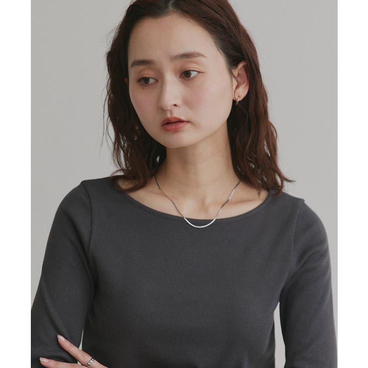 【2026SS新作】アソート ボートネック スクエアネック リブトップス | ad thie | 詳細画像53 