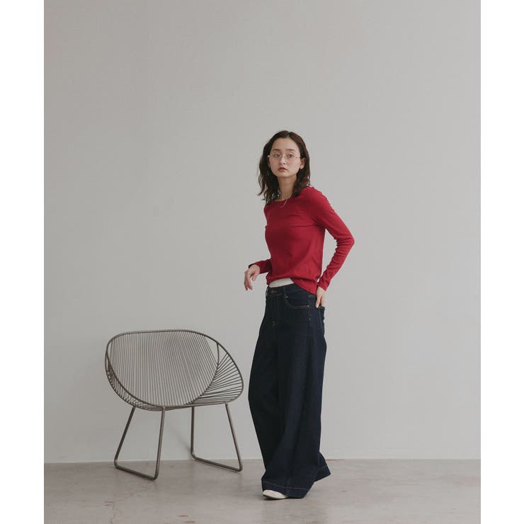 【2026SS新作】アソート ボートネック スクエアネック リブトップス | ad thie | 詳細画像55 