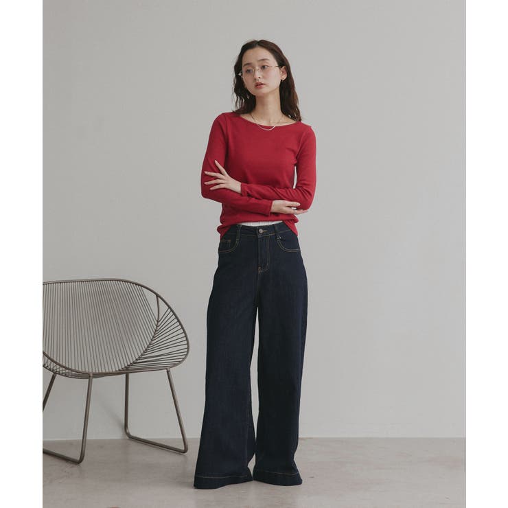 【2026SS新作】アソート ボートネック スクエアネック リブトップス | ad thie | 詳細画像56 