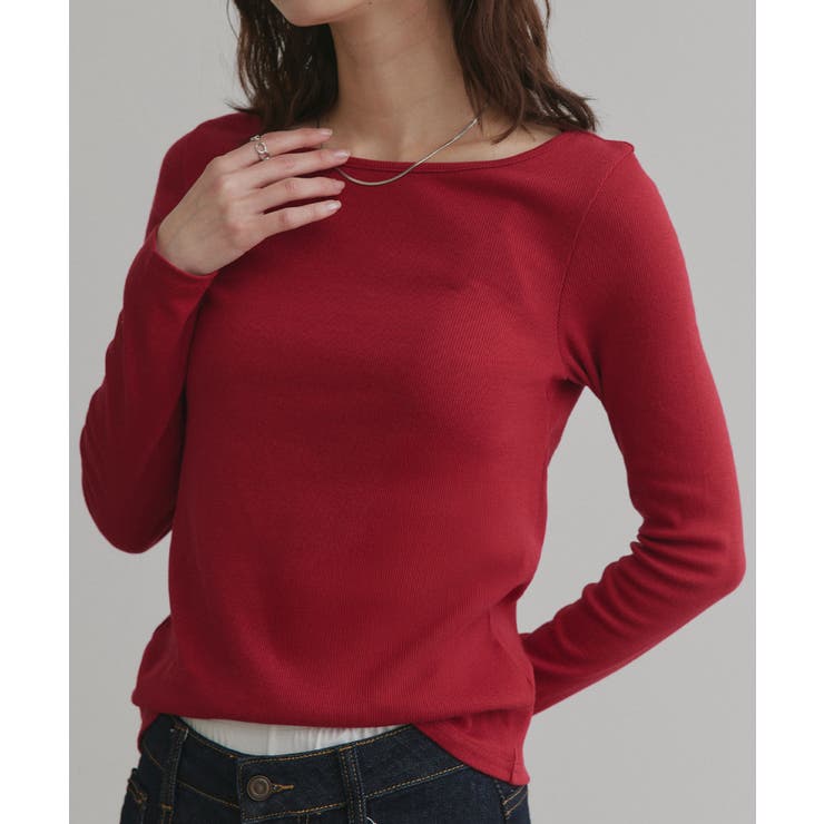 【2026SS新作】アソート ボートネック スクエアネック リブトップス | ad thie | 詳細画像58 