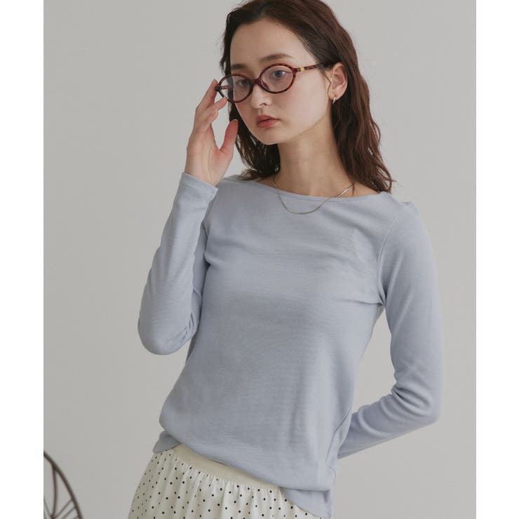 【2026SS新作】アソート ボートネック スクエアネック リブトップス | ad thie | 詳細画像63 