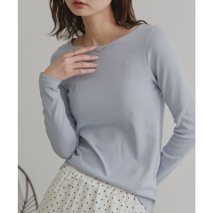 【2026SS新作】アソート ボートネック スクエアネック リブトップス | ad thie | 詳細画像64 