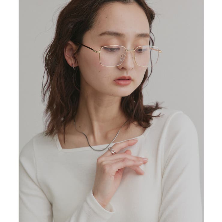 【2026SS新作】アソート ボートネック スクエアネック リブトップス | ad thie | 詳細画像8 