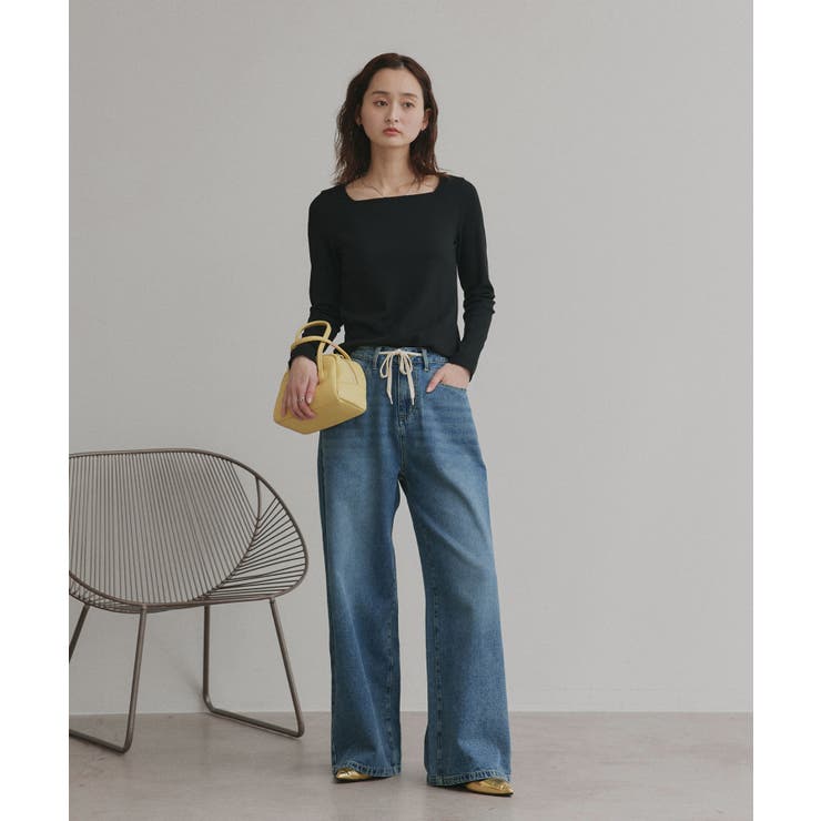 【2026SS新作】アソート ボートネック スクエアネック リブトップス | ad thie | 詳細画像9 