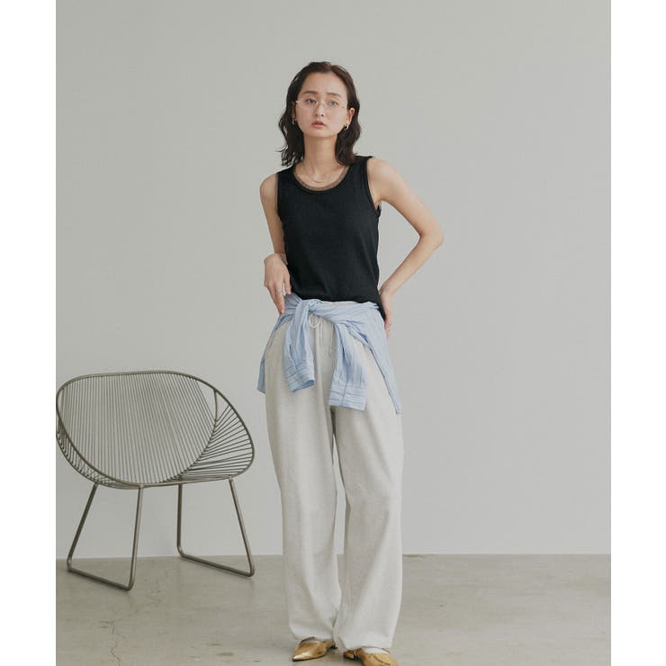 【2026SS新作】チュールリブタンクトップ | ad thie | 詳細画像10 