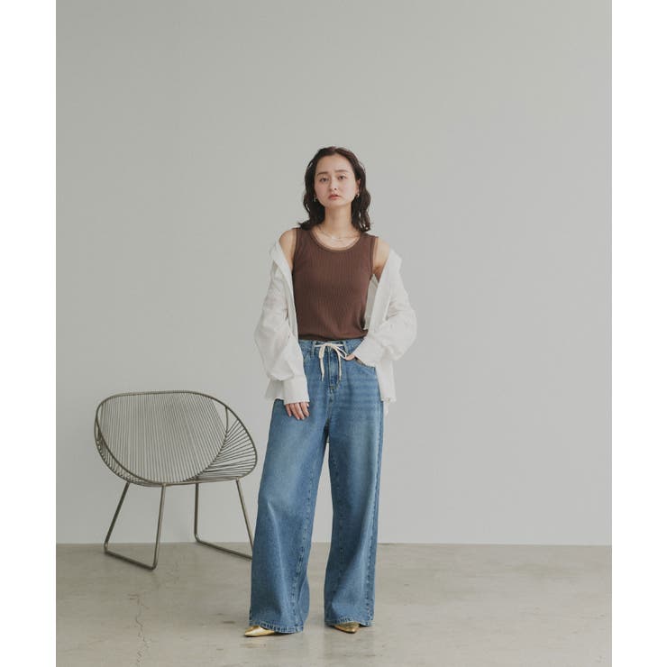 【2026SS新作】チュールリブタンクトップ | ad thie | 詳細画像17 