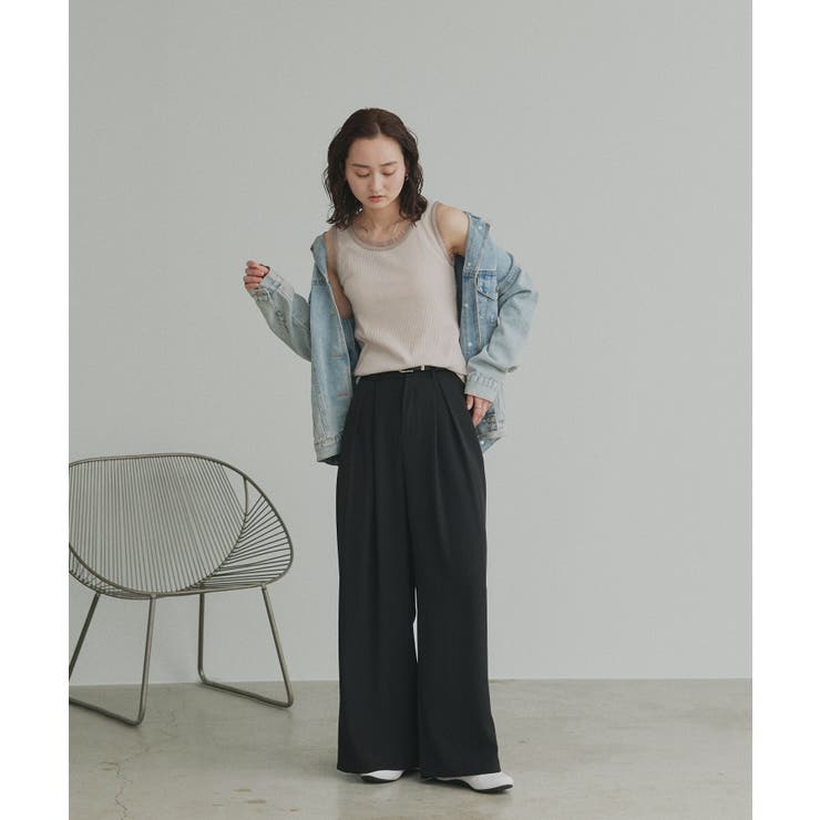 【2026SS新作】チュールリブタンクトップ | ad thie | 詳細画像24 