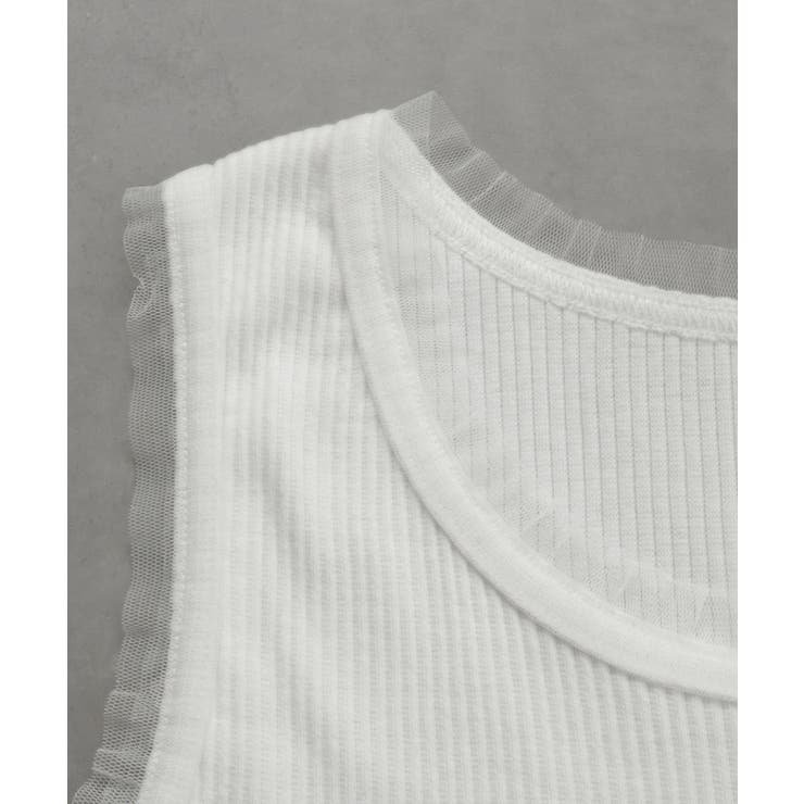 【2026SS新作】チュールリブタンクトップ | ad thie | 詳細画像34 