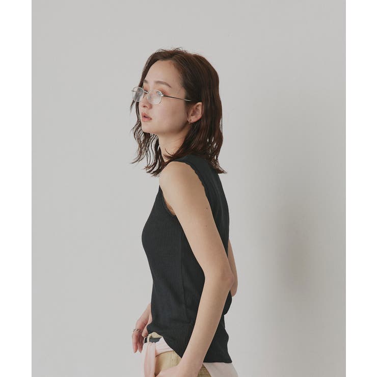 【2026SS新作】アソート クルーネックレースタンクトップ | ad thie | 詳細画像21 