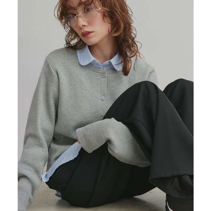 【2026SS新作】ワッフルコンパクトカーディガン | ad thie | 詳細画像14 