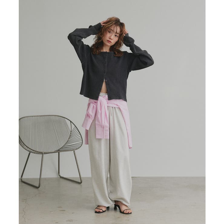 【2026SS新作】ワッフルコンパクトカーディガン | ad thie | 詳細画像15 