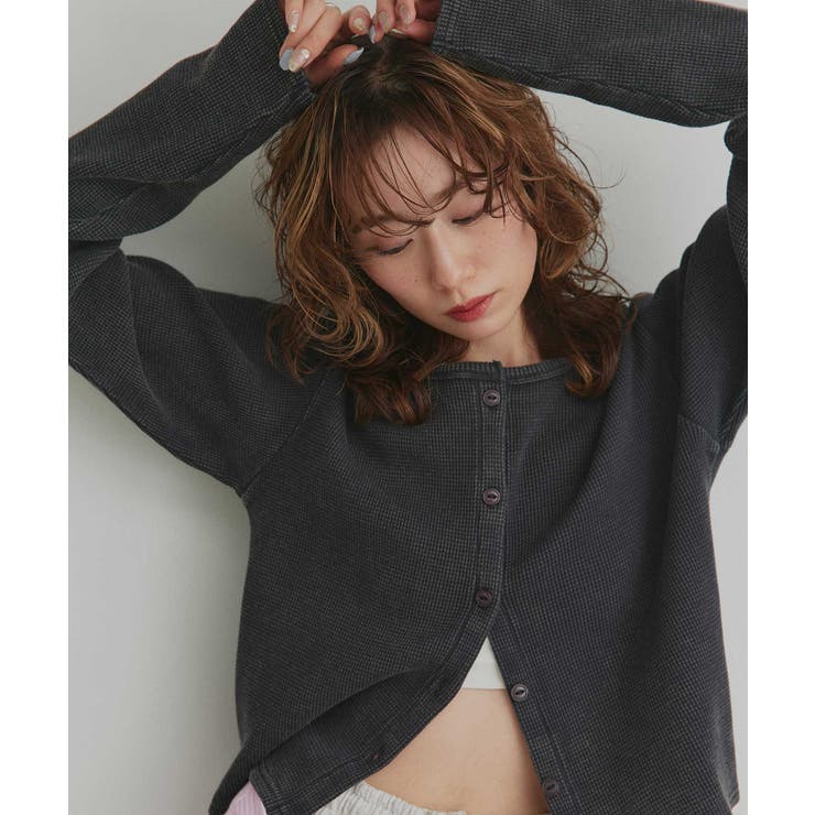 【2026SS新作】ワッフルコンパクトカーディガン | ad thie | 詳細画像20 