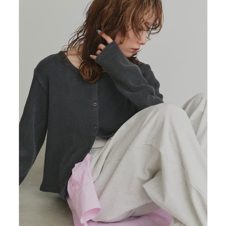 【2026SS新作】ワッフルコンパクトカーディガン | ad thie | 詳細画像22 
