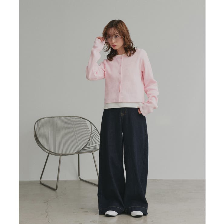 【2026SS新作】ワッフルコンパクトカーディガン | ad thie | 詳細画像23 