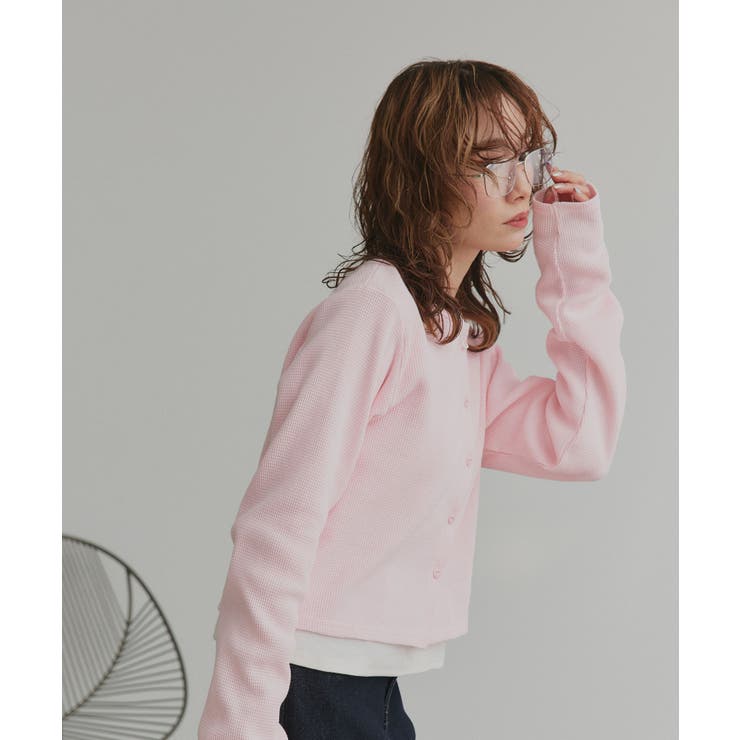 【2026SS新作】ワッフルコンパクトカーディガン | ad thie | 詳細画像28 