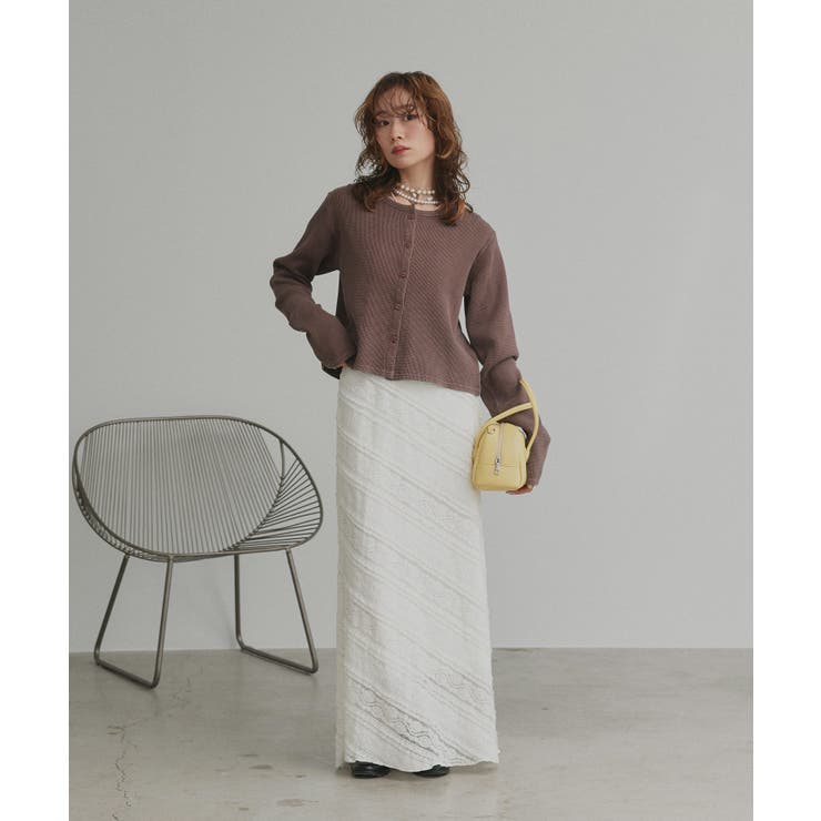 【2026SS新作】ワッフルコンパクトカーディガン | ad thie | 詳細画像31 