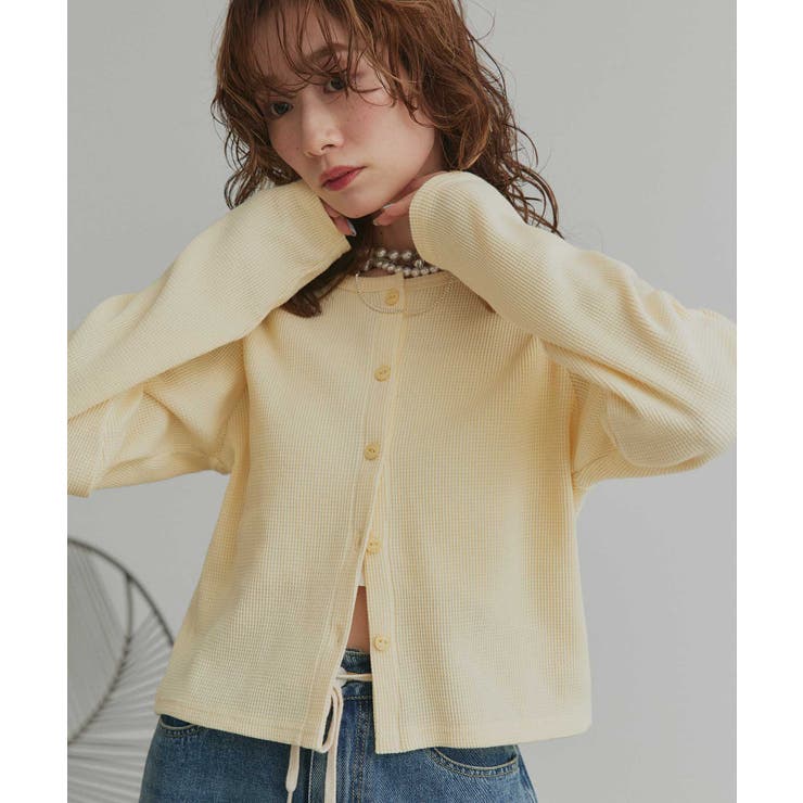 【2026SS新作】ワッフルコンパクトカーディガン | ad thie | 詳細画像45 