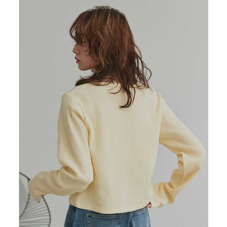 【2026SS新作】ワッフルコンパクトカーディガン | ad thie | 詳細画像48 