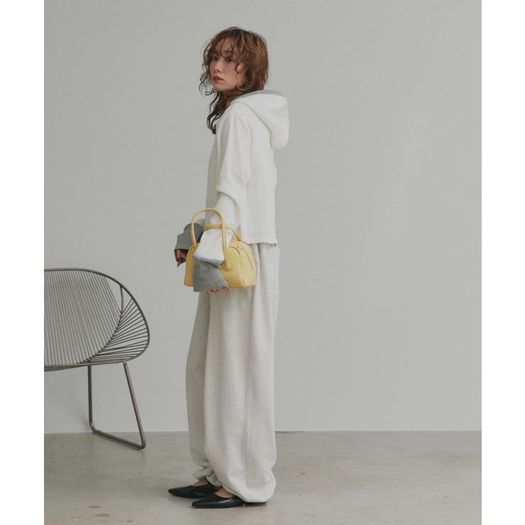 【2026SS新作】バイカラーワッフルパーカー | ad thie | 詳細画像19 