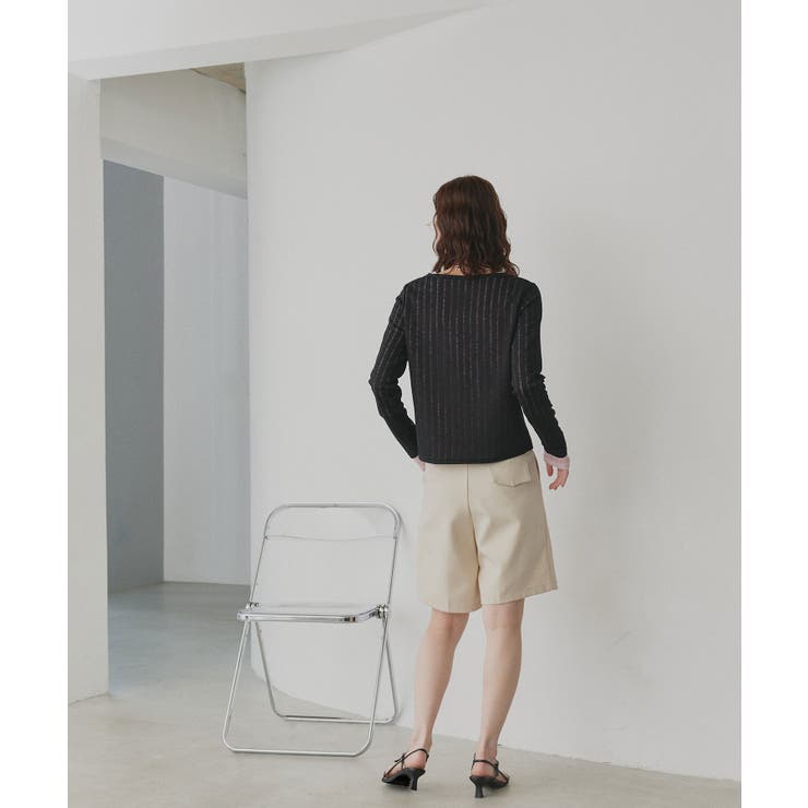 【2026SS新作】シアーリブヘンリーネックトップス | ad thie | 詳細画像11 