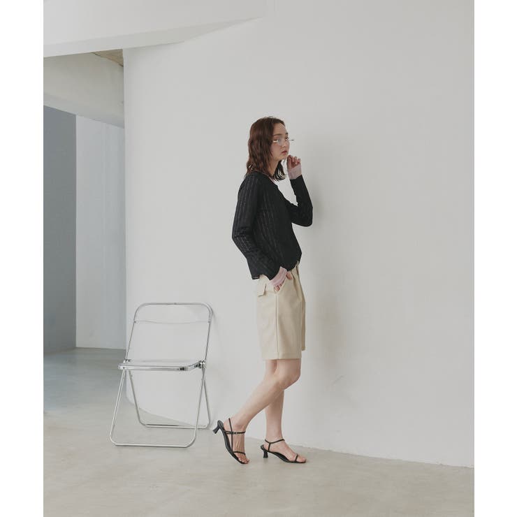 【2026SS新作】シアーリブヘンリーネックトップス | ad thie | 詳細画像12 