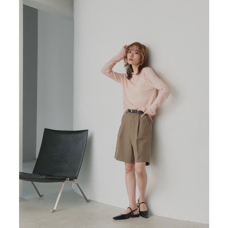 【2026SS新作】リバーシブルプチハイネックレーストップス | ad thie | 詳細画像18 