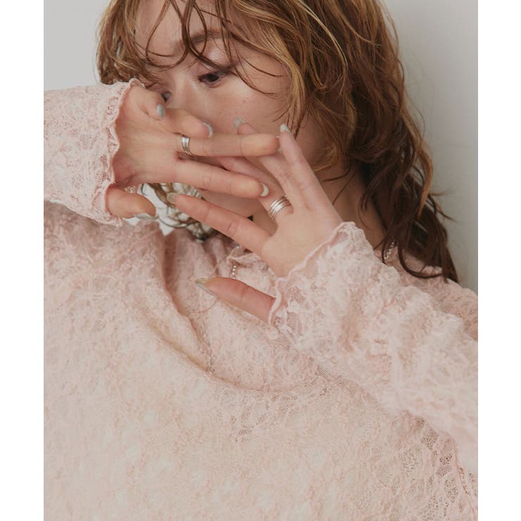 【2026SS新作】リバーシブルプチハイネックレーストップス | ad thie | 詳細画像20 