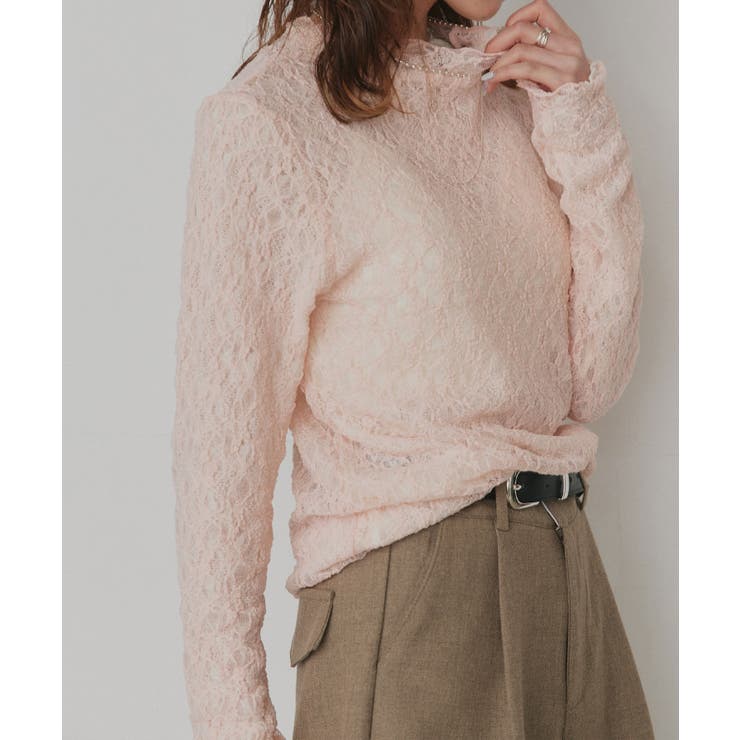 【2026SS新作】リバーシブルプチハイネックレーストップス | ad thie | 詳細画像21 