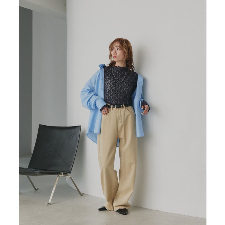 【2026SS新作】リバーシブルプチハイネックレーストップス | ad thie | 詳細画像24 