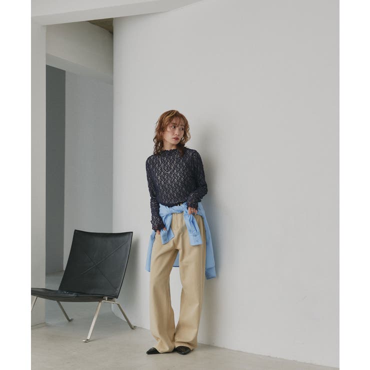 【2026SS新作】リバーシブルプチハイネックレーストップス | ad thie | 詳細画像25 