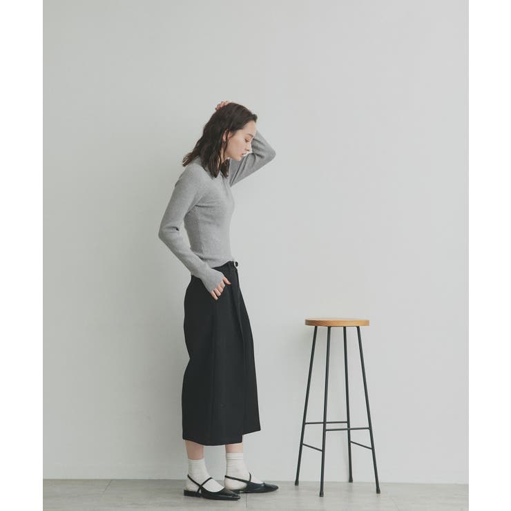 【2026SS新作】ダブルカラーポロニットトップス | ad thie | 詳細画像32 