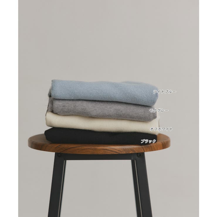 【2026SS新作】ダブルカラーポロニットトップス | ad thie | 詳細画像47 