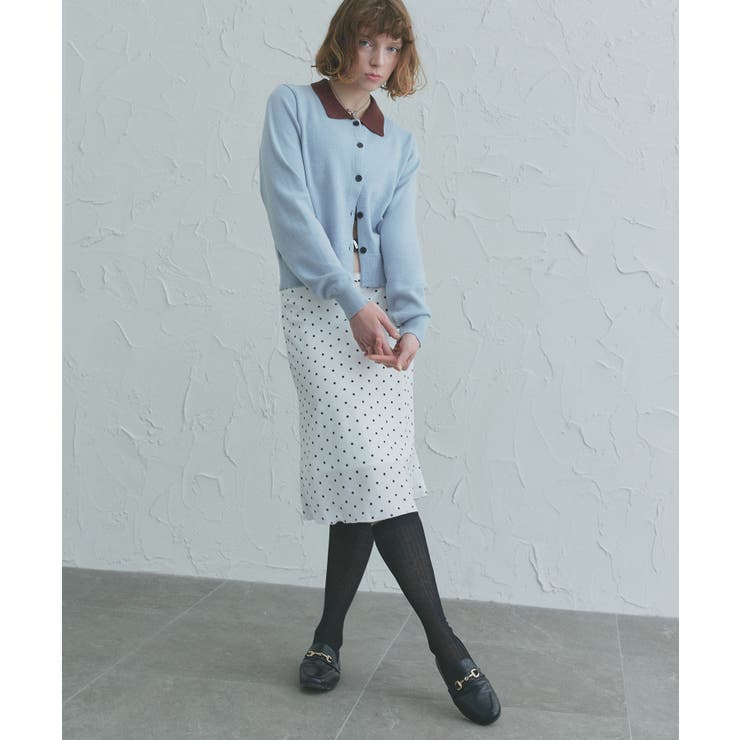 【2026SS新作】バイカラーポロニットカーディガン | ad thie | 詳細画像31 