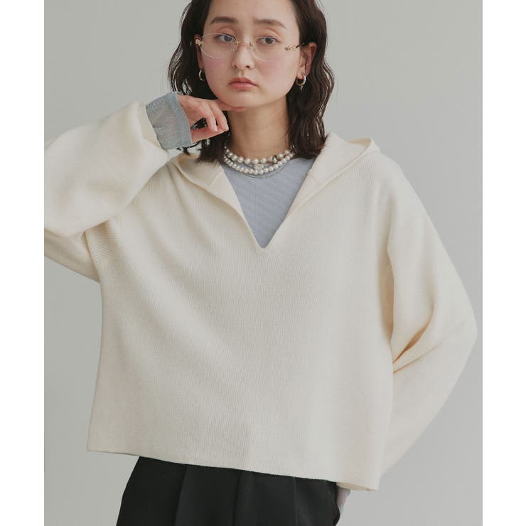 【2026SS新作】フーディーニットプルオーバー | ad thie | 詳細画像18 