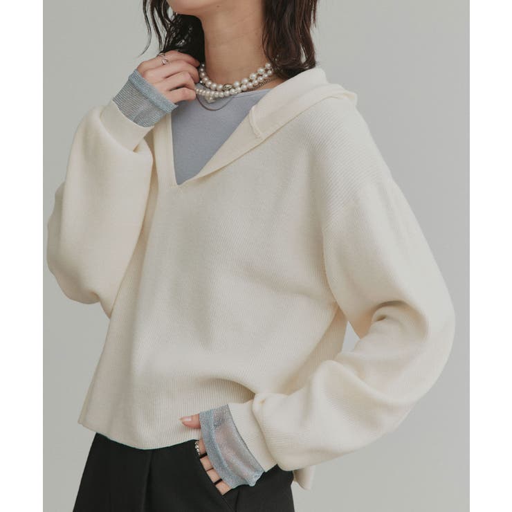 【2026SS新作】フーディーニットプルオーバー | ad thie | 詳細画像19 