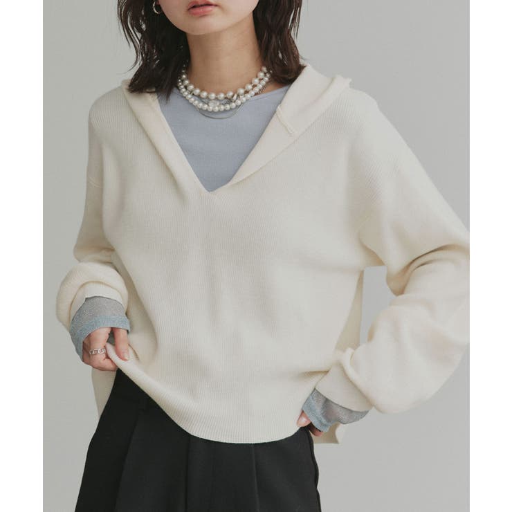 【2026SS新作】フーディーニットプルオーバー | ad thie | 詳細画像21 