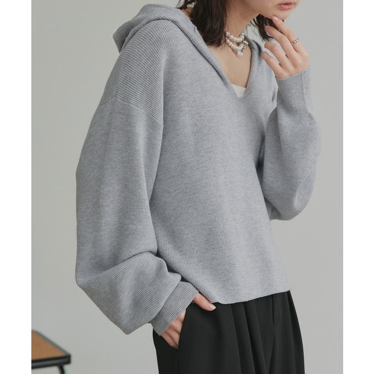 【2026SS新作】フーディーニットプルオーバー | ad thie | 詳細画像26 