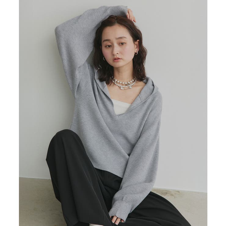 【2026SS新作】フーディーニットプルオーバー | ad thie | 詳細画像31 