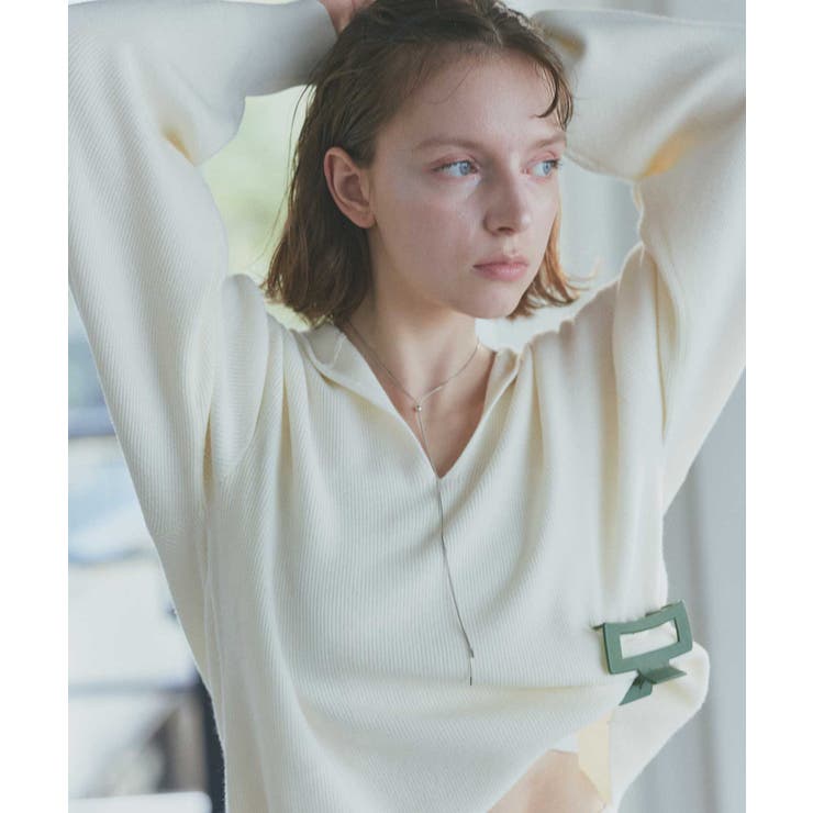 【2026SS新作】フーディーニットプルオーバー | ad thie | 詳細画像7 